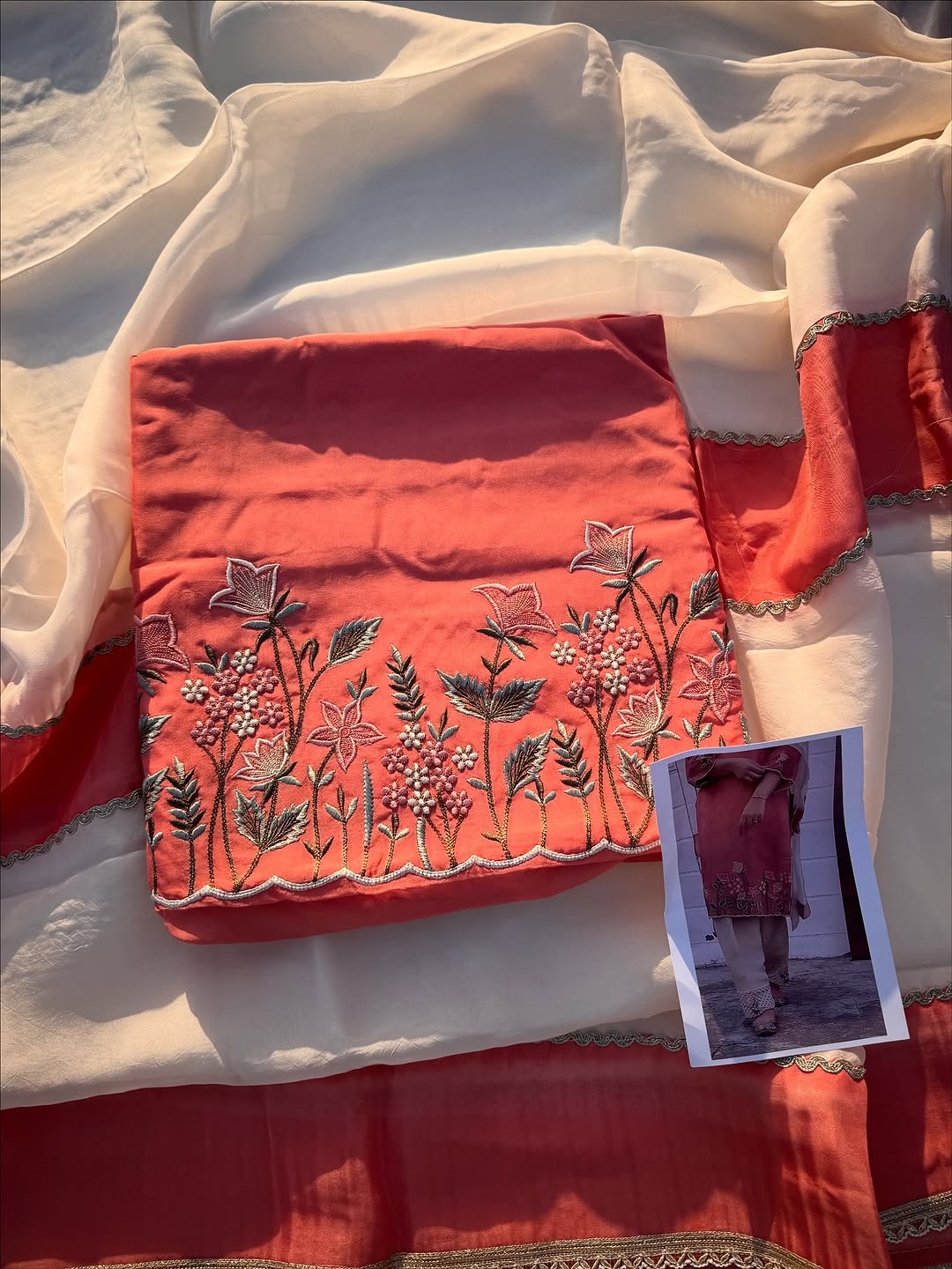 Peach-Organza