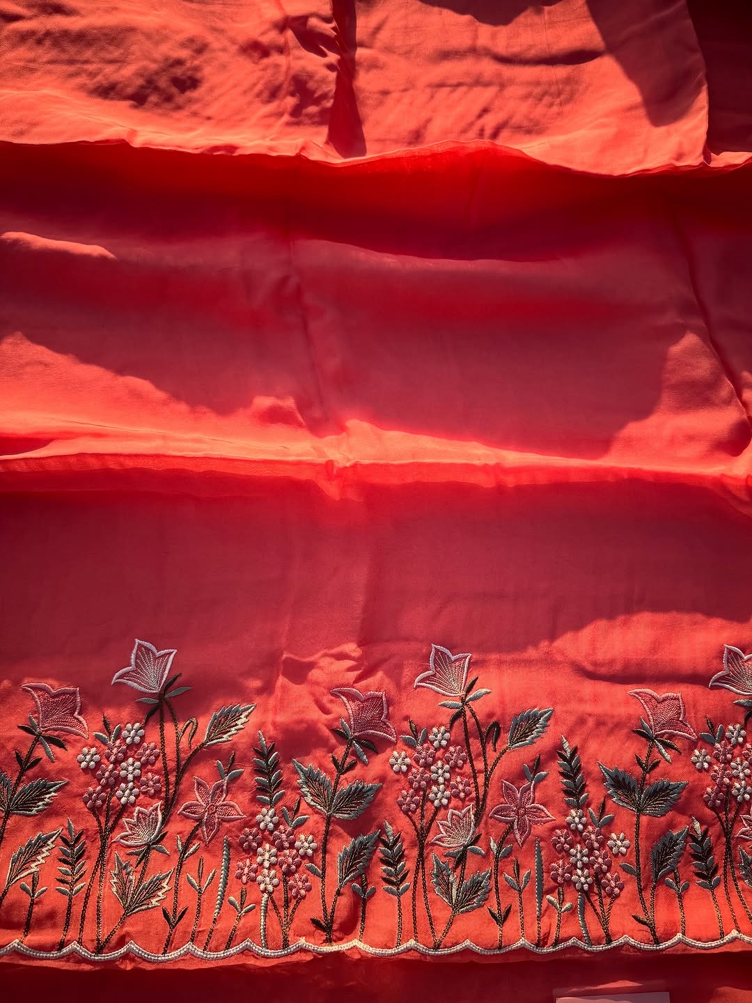 Peach-Organza