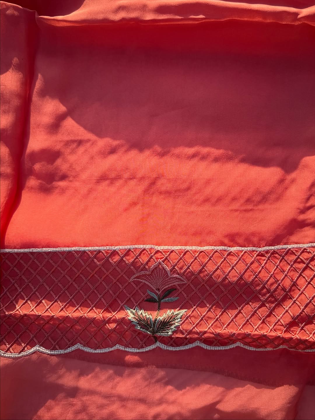 Peach-Organza