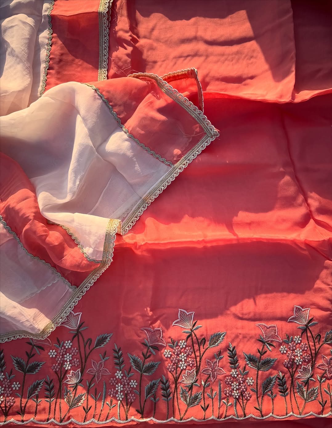 Peach-Organza