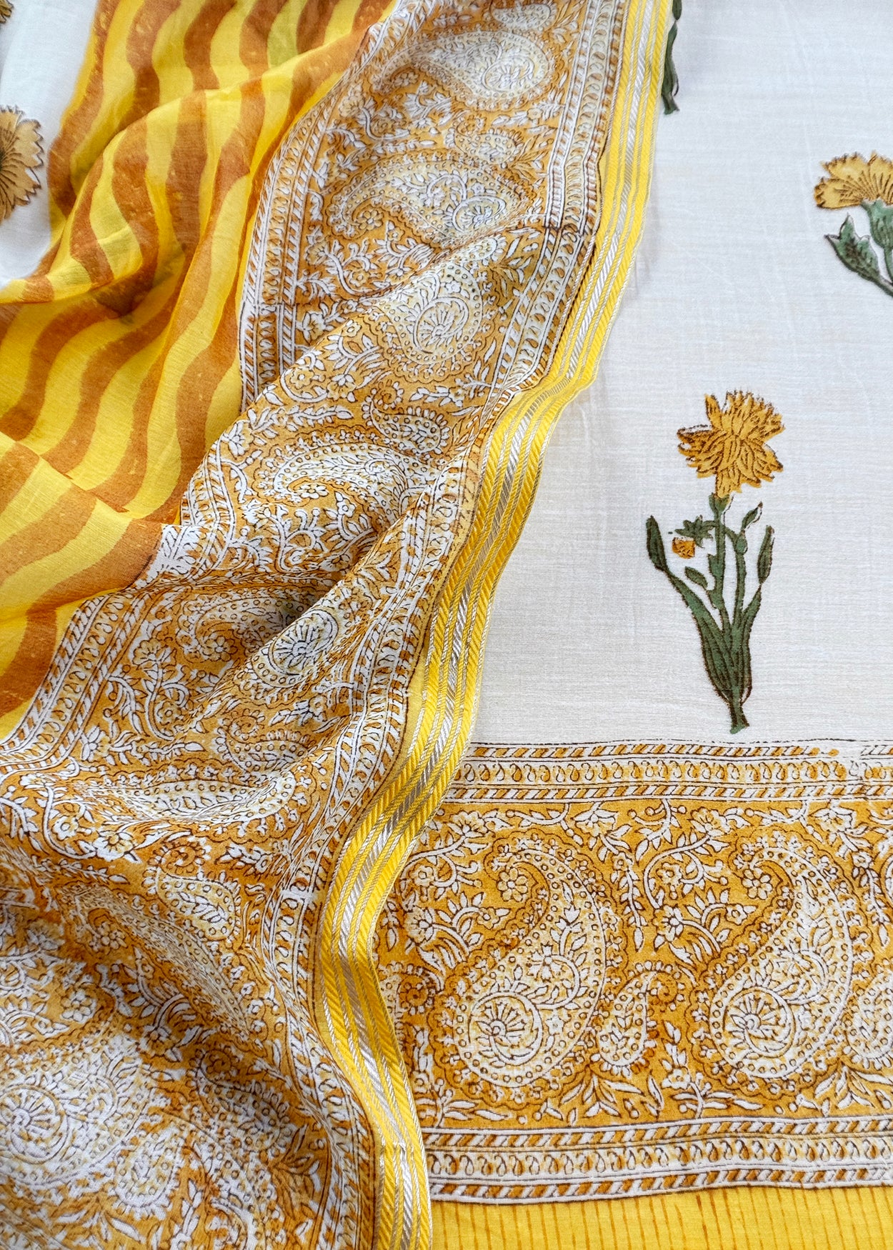 Paisley Print Maheen Mulmul Suit set