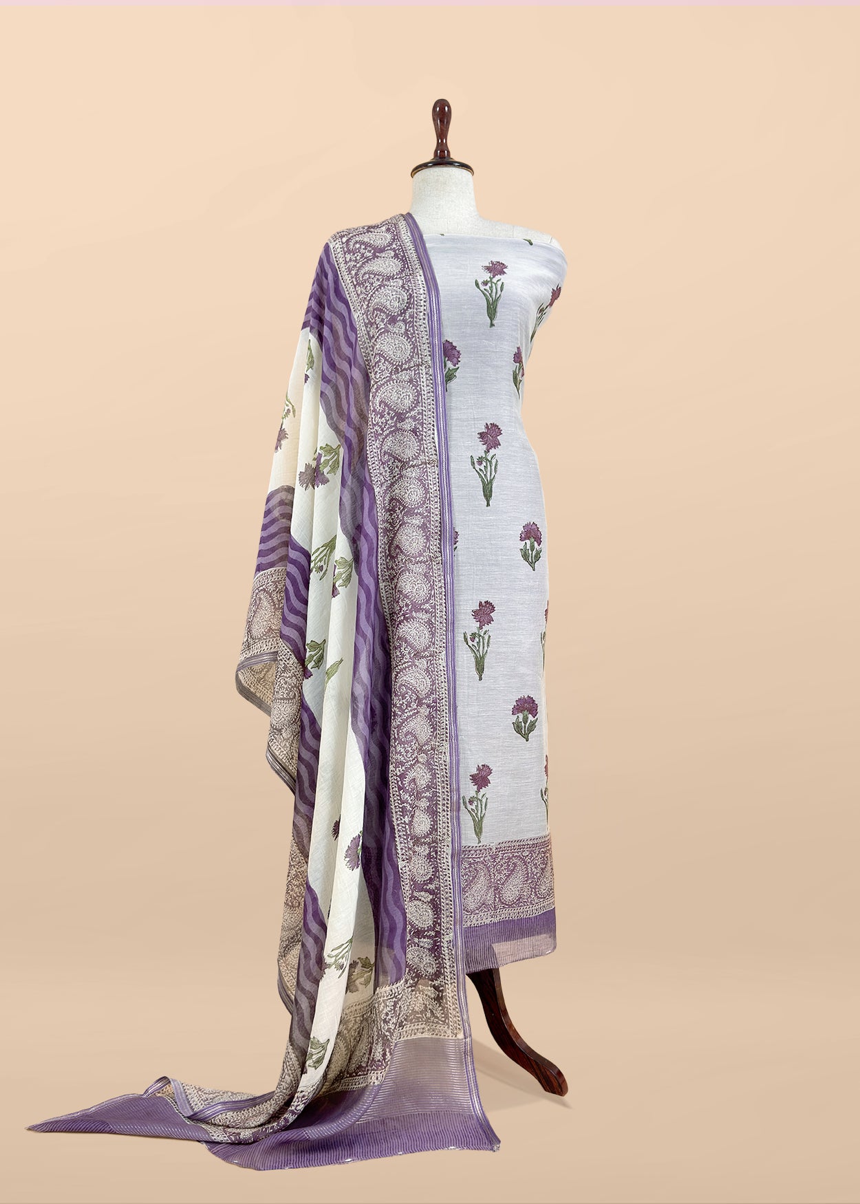 Paisley Print Maheen Mulmul Suit set