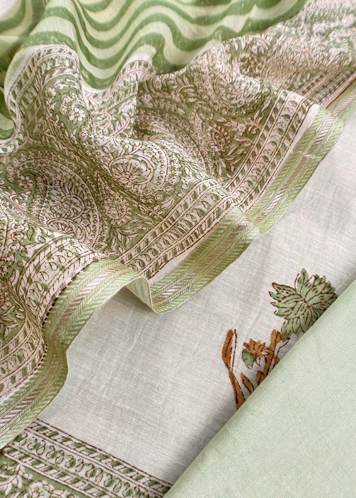 Paisley Print Maheen Mulmul Suit set
