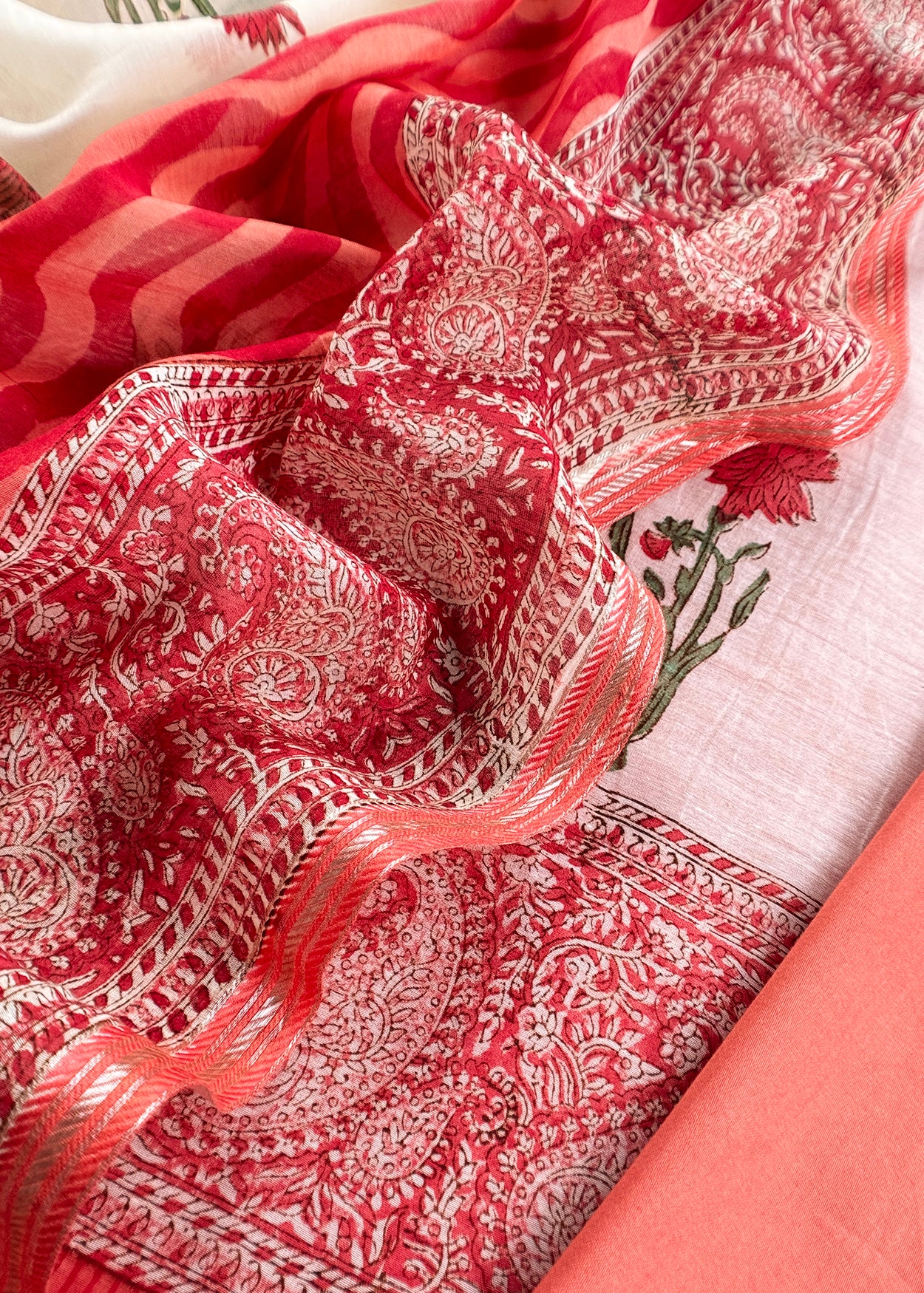 Paisley Print Maheen Mulmul Suit set