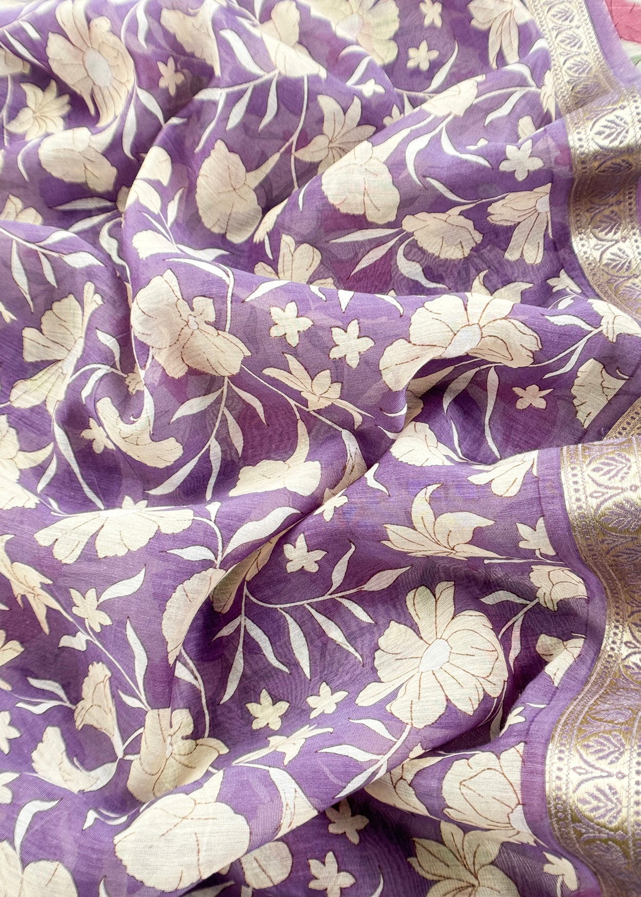 Floral Print Maheen Mulmul Suit Set