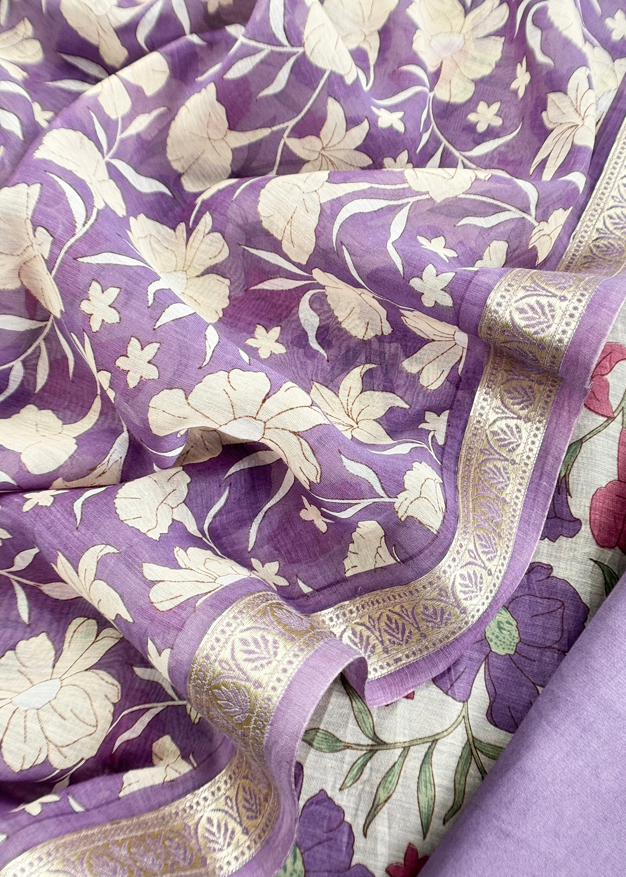 Floral Print Maheen Mulmul Suit Set