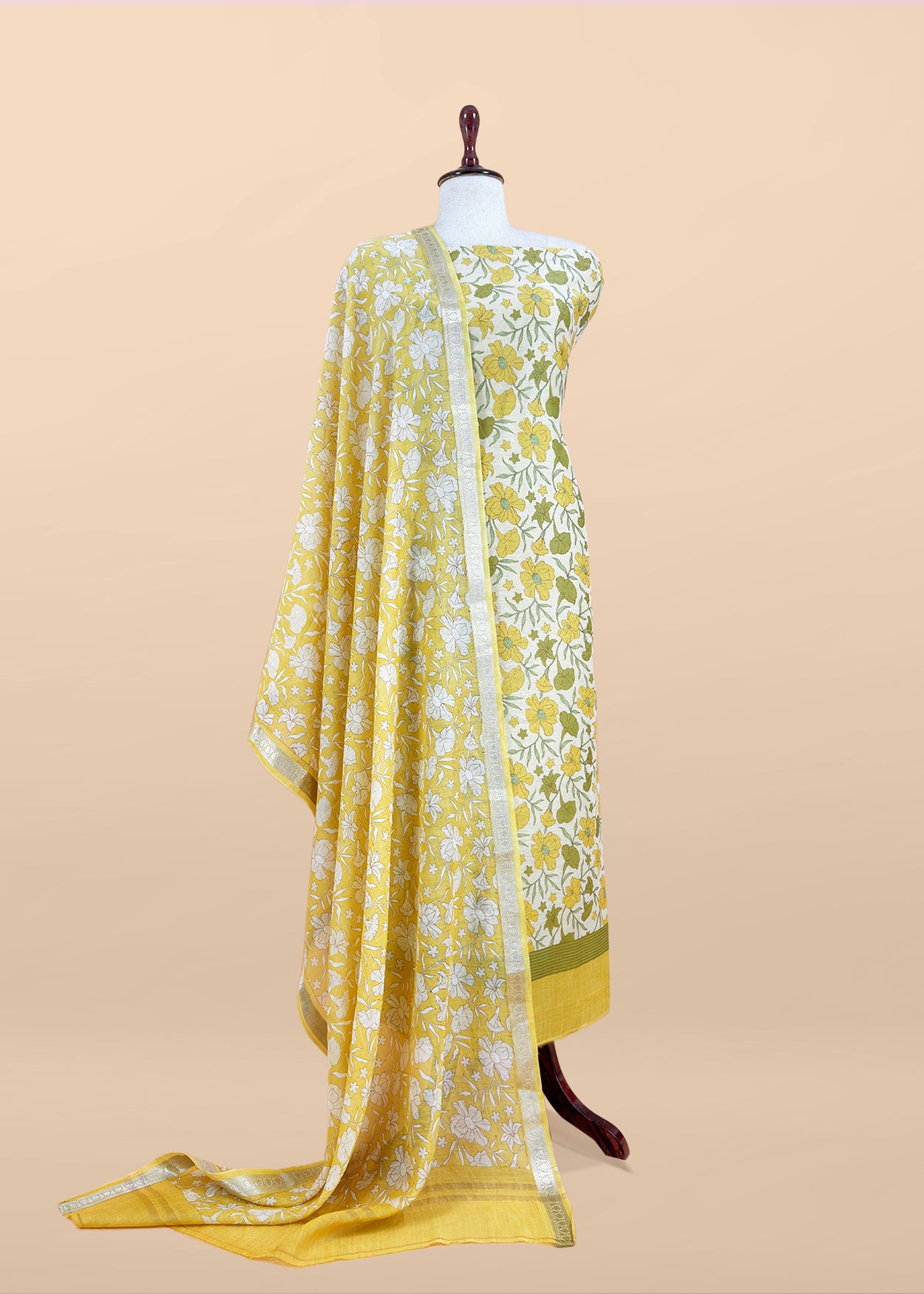 Floral Print Maheen Mulmul Suit Set