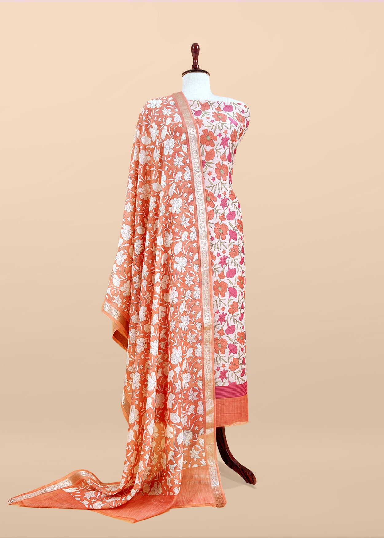 Floral Print Maheen Mulmul Suit Set