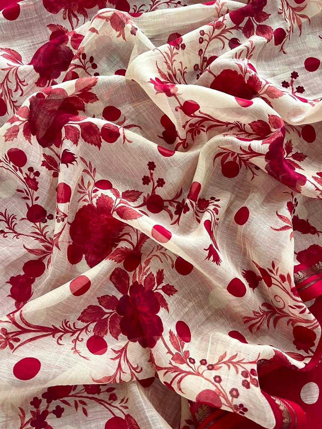 Polka Dots Mulmul Suit Set