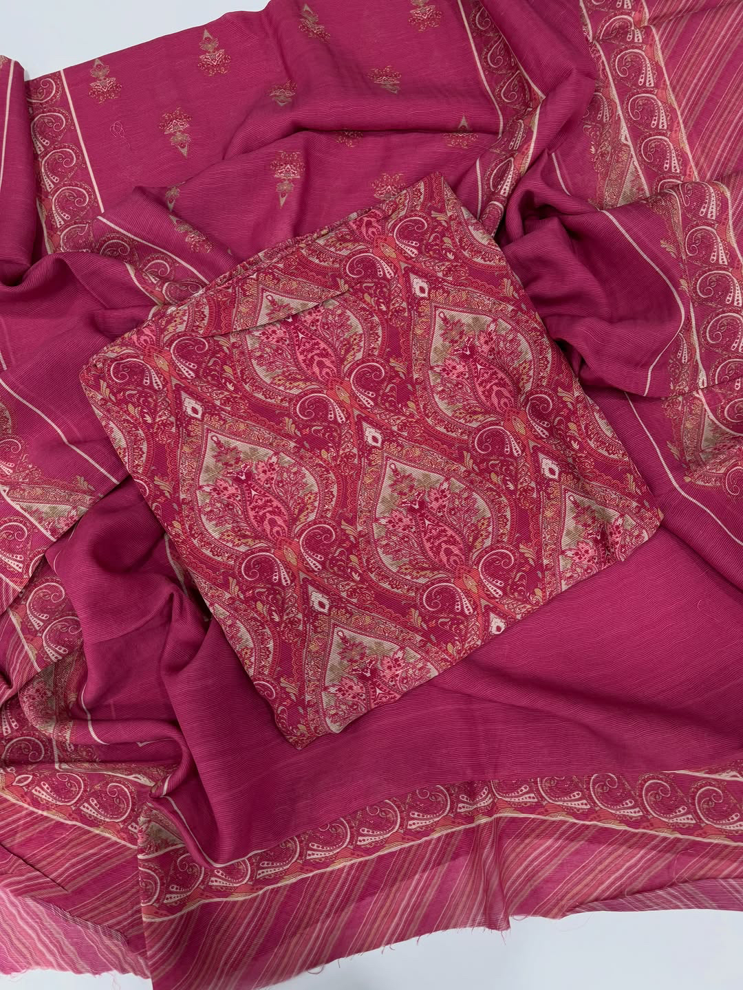 Mul lining printed suit set