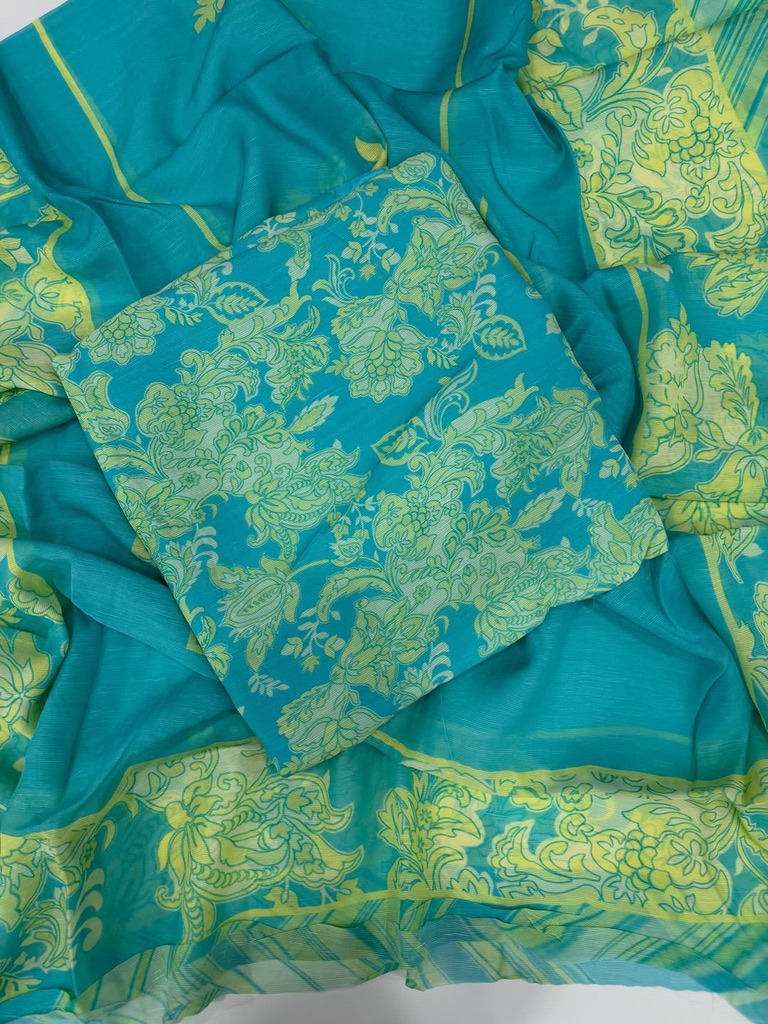 Mul lining printed suit set