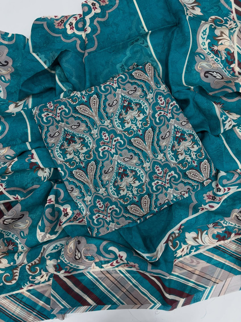 Mul lining printed suit set