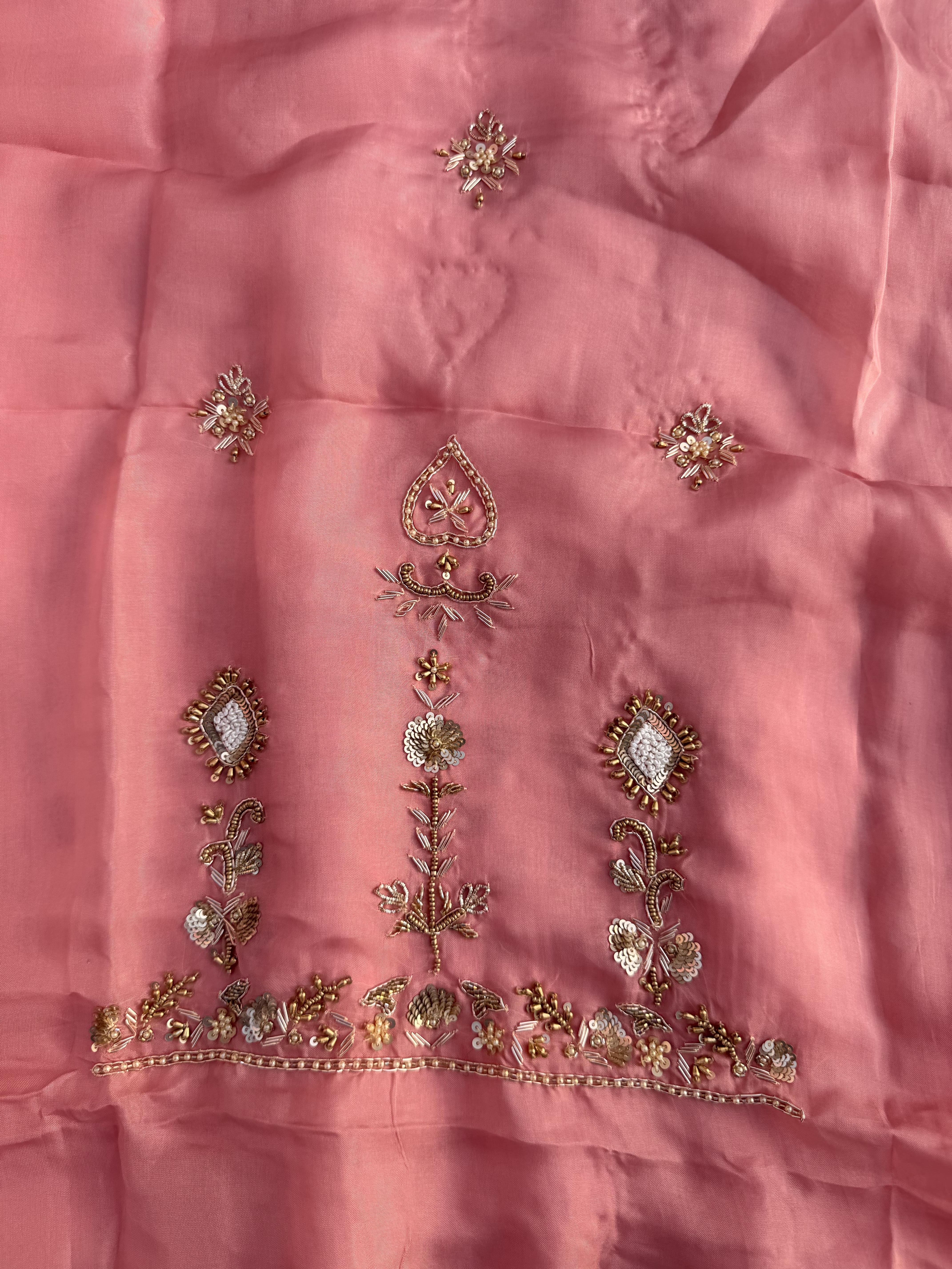 Dusty Rose Hand Embroidered Suit