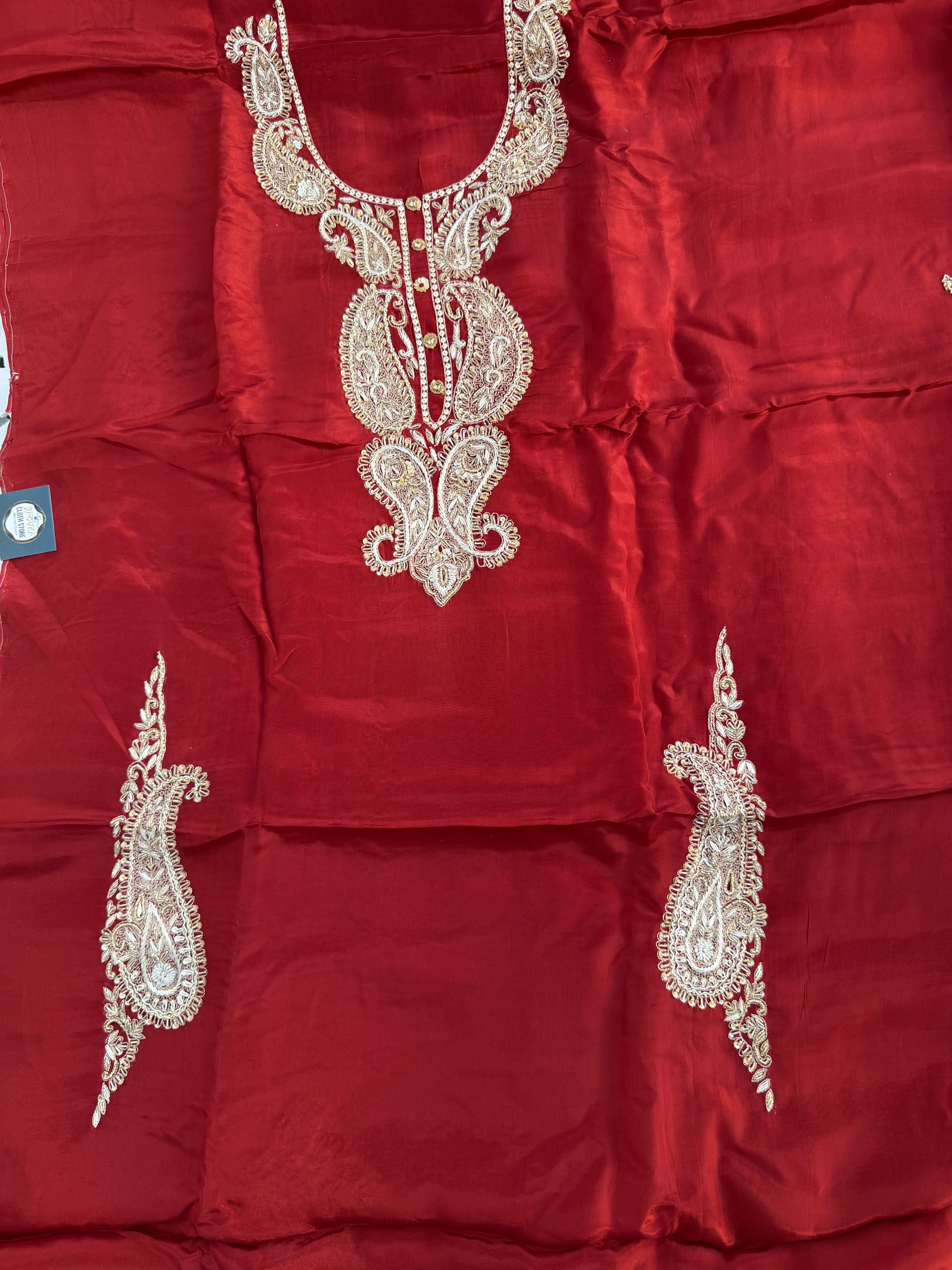 Imperial Crimson Paisley Suit