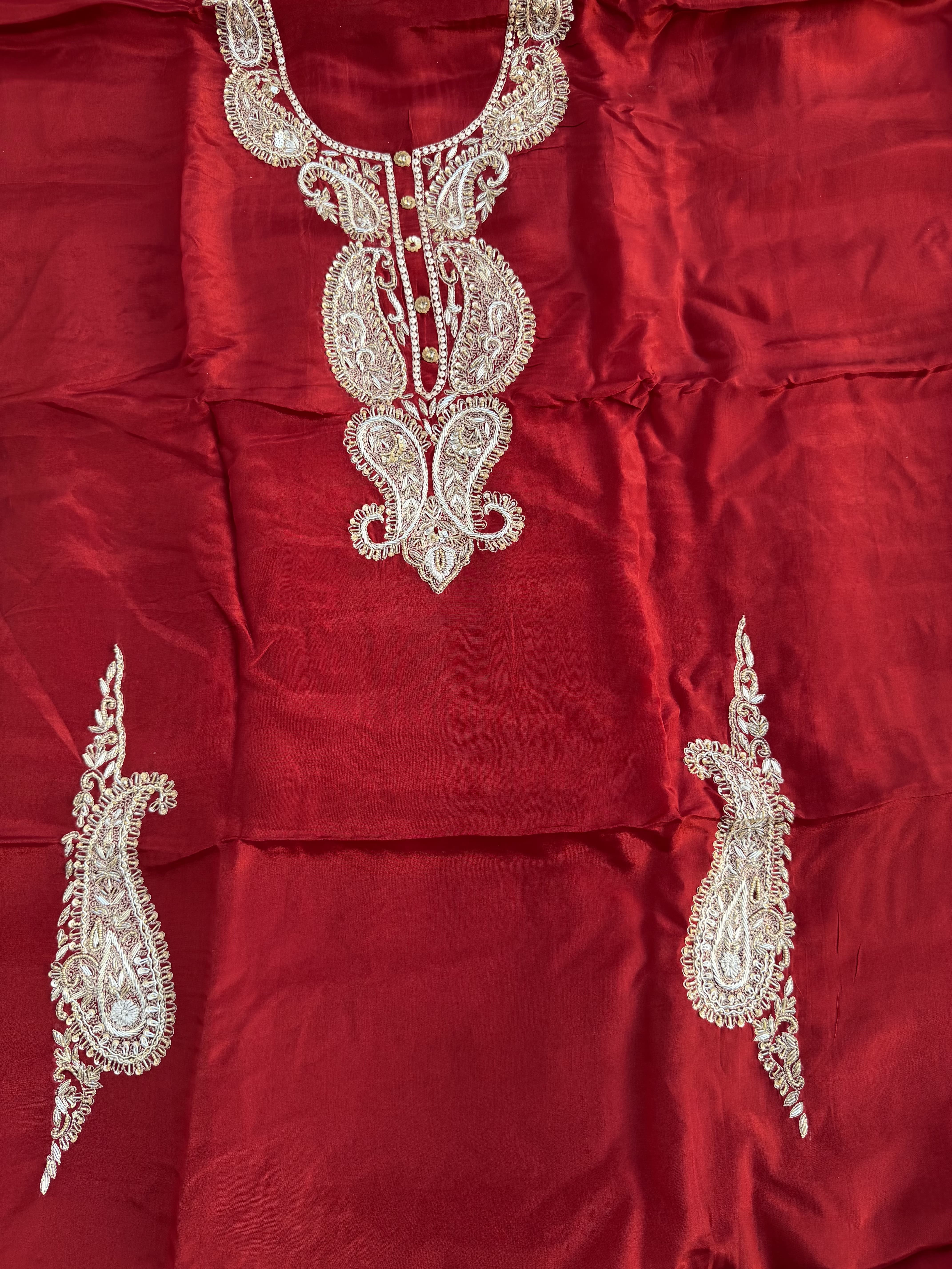 Imperial Crimson Paisley Suit