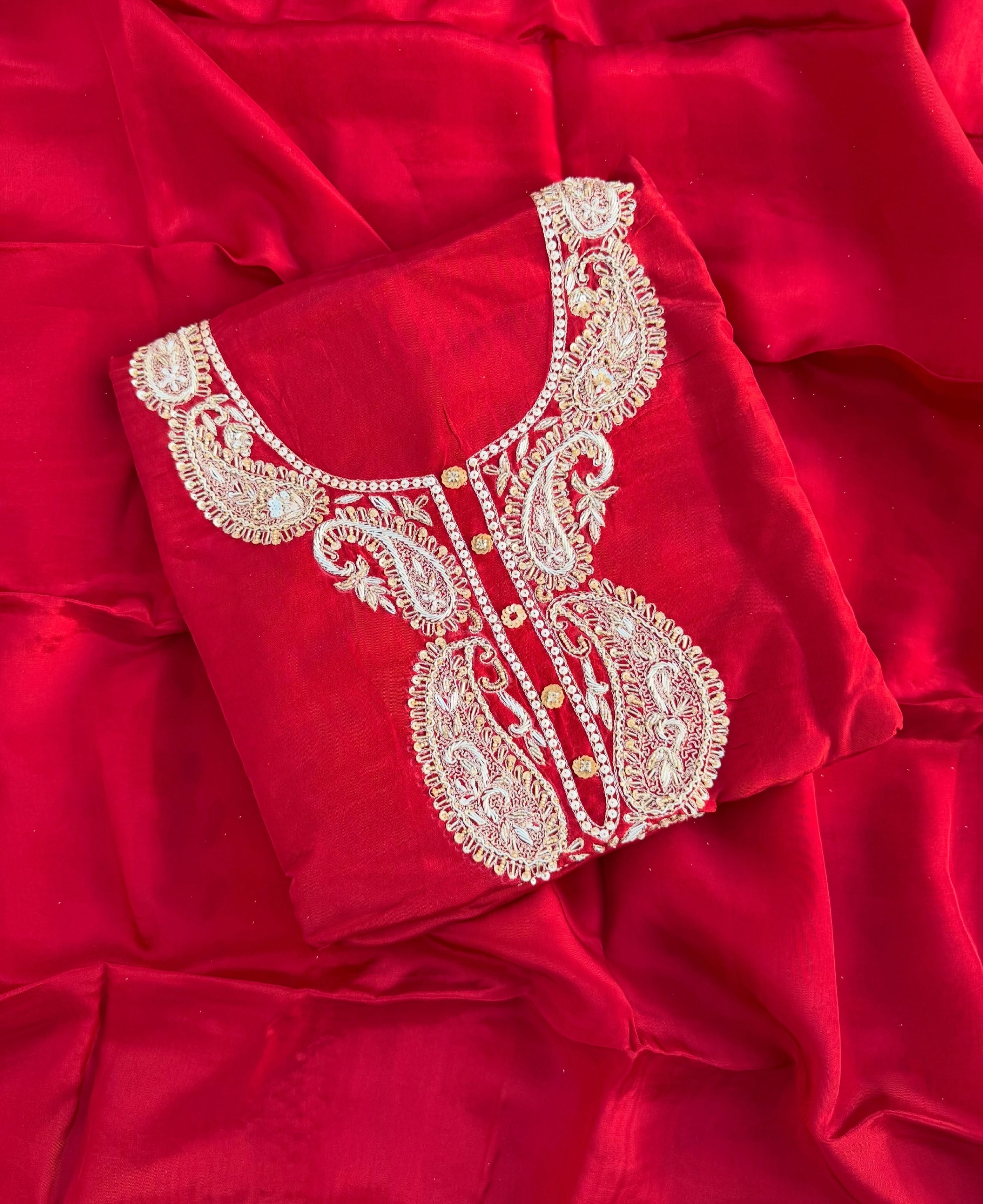 Imperial Crimson Paisley Suit