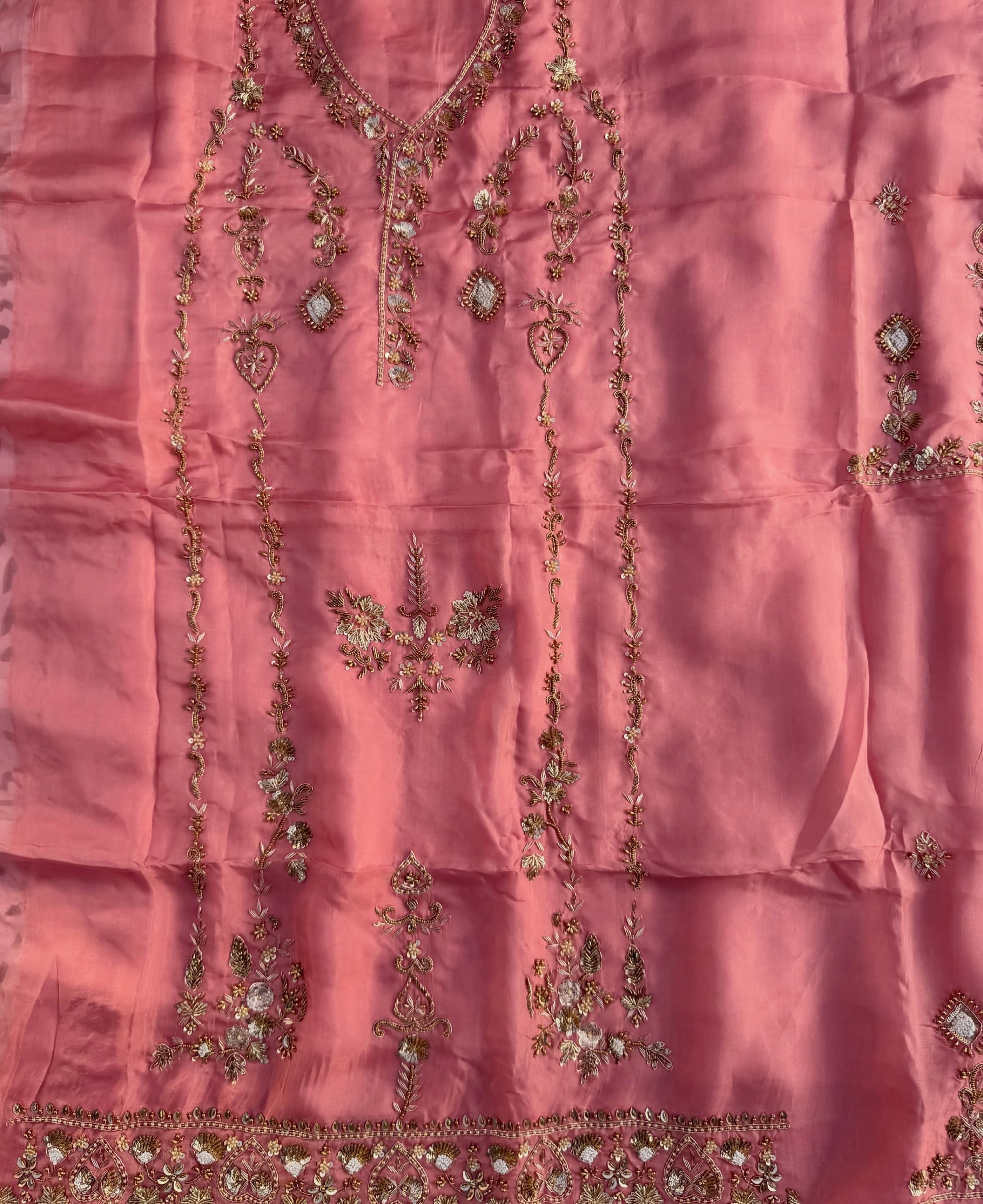 Dusty Rose Hand Embroidered Suit