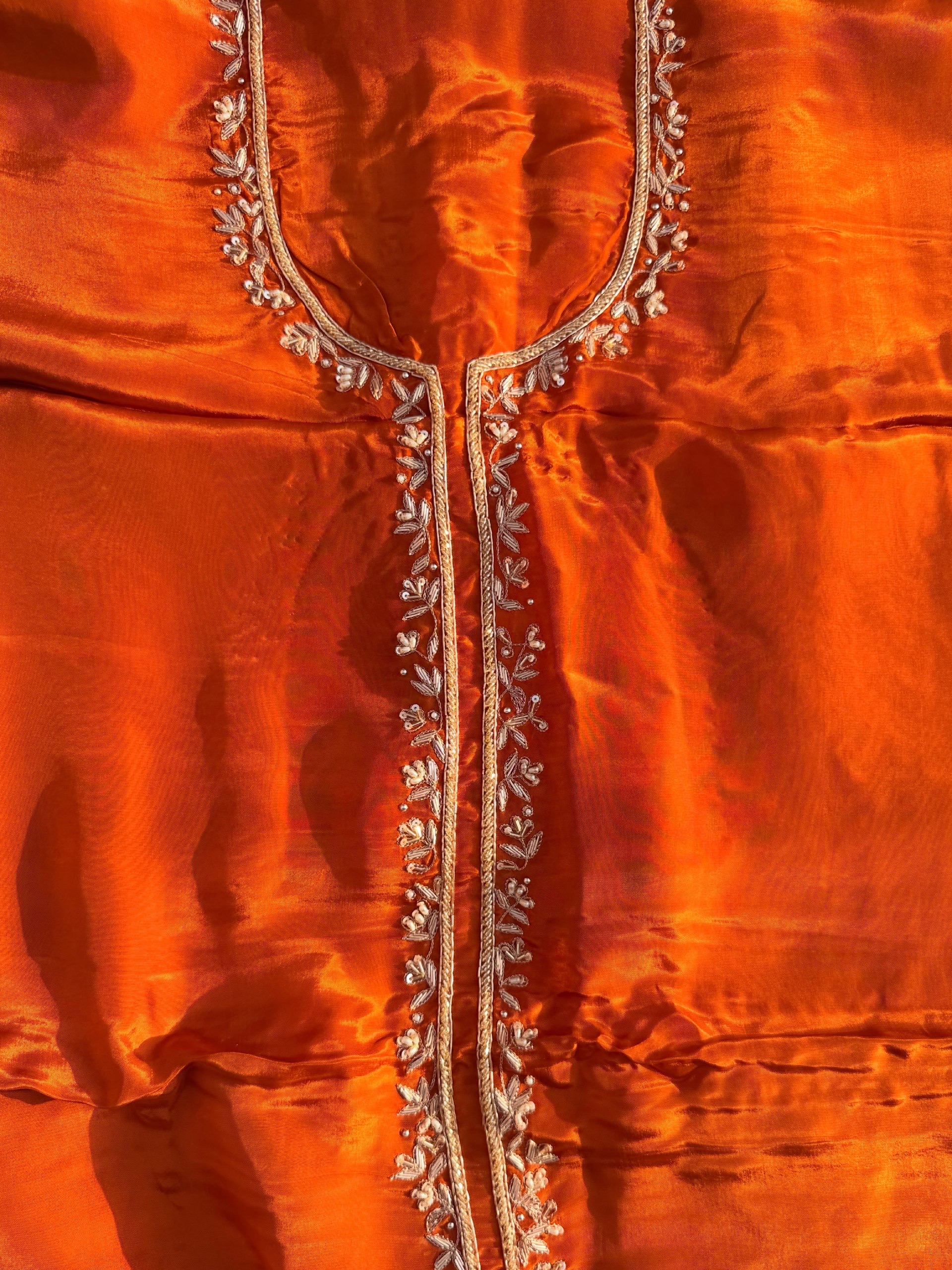 Burnt Orange & Emerald Mirror