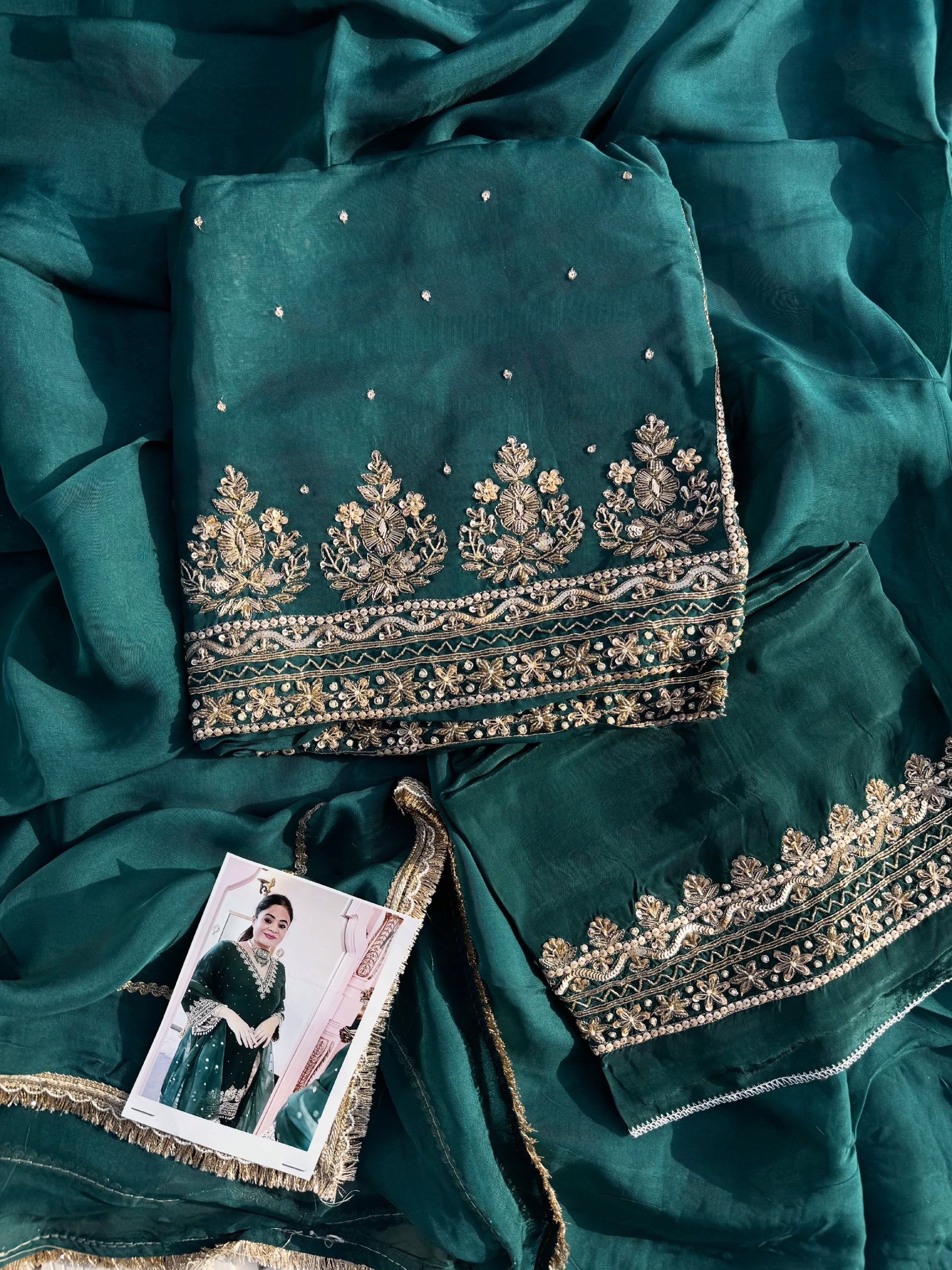 Teal green premium suit