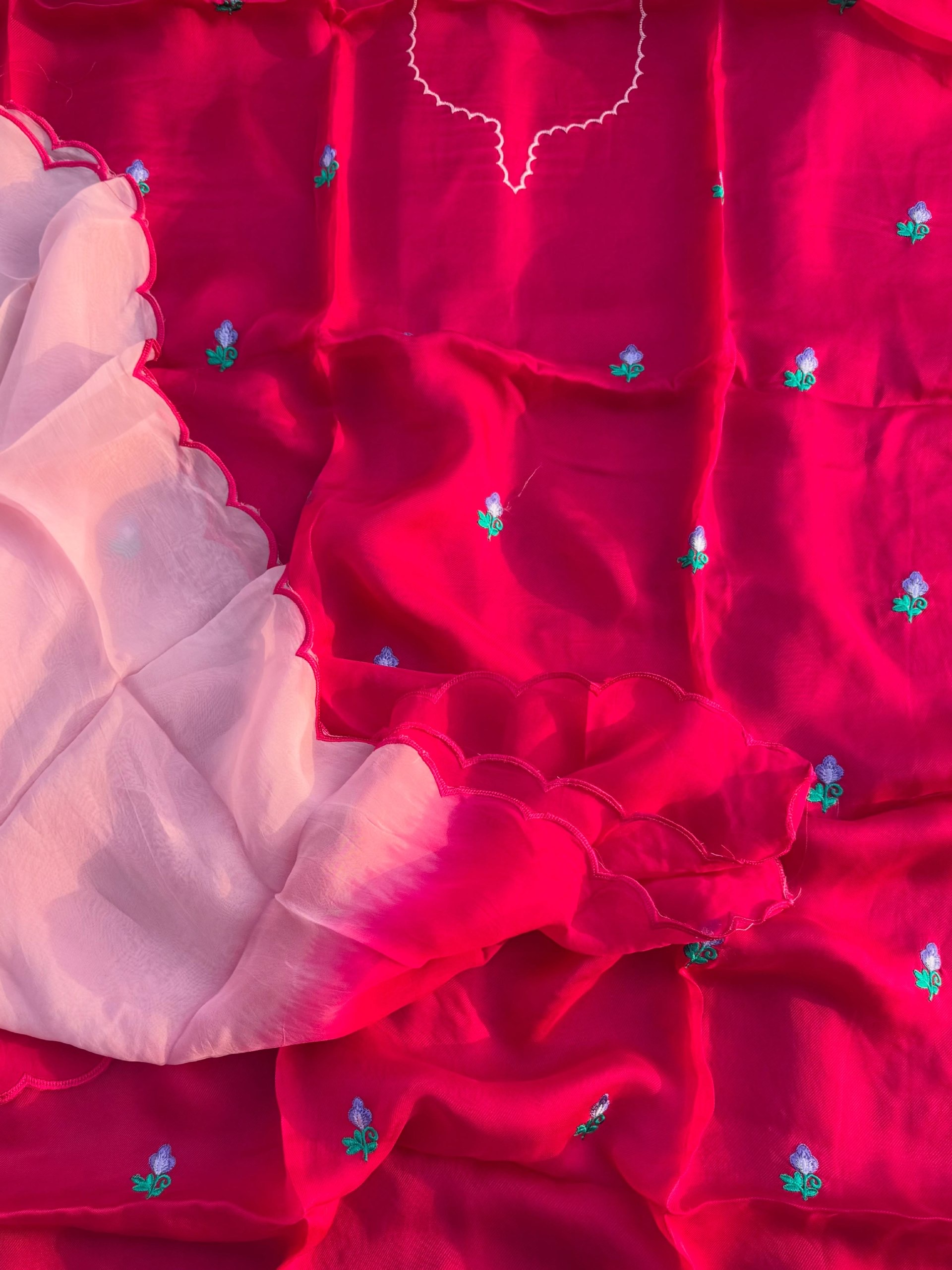Rani -Baby pink contrast