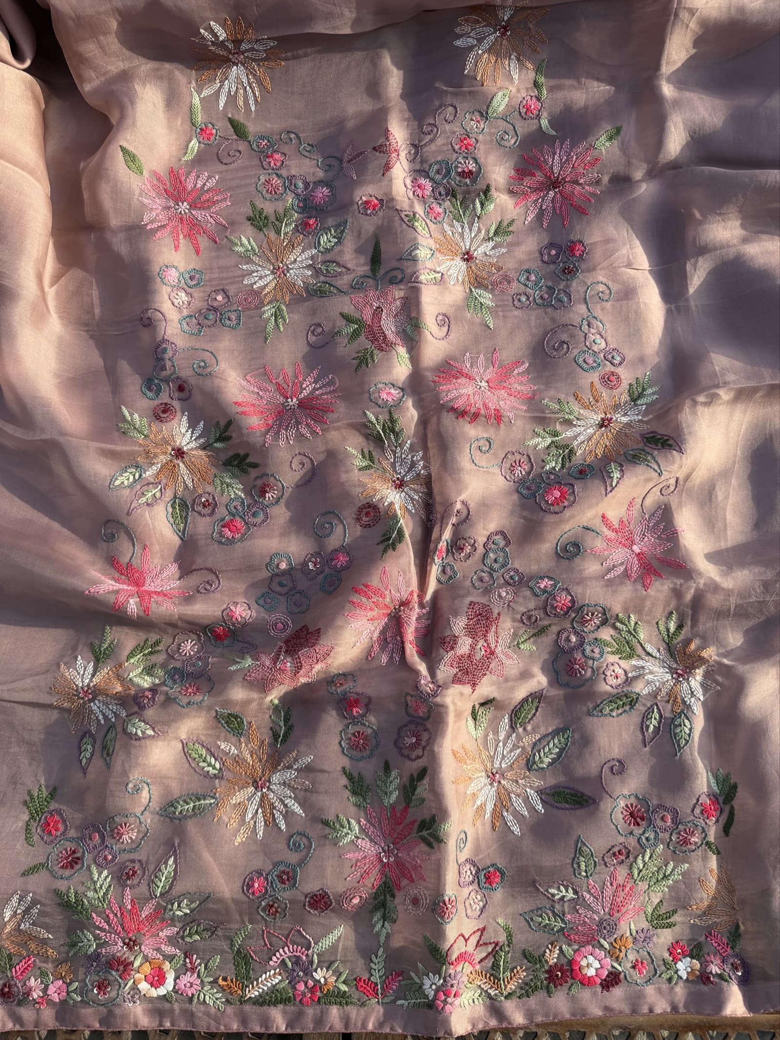 Kantha embroidery premium suit set