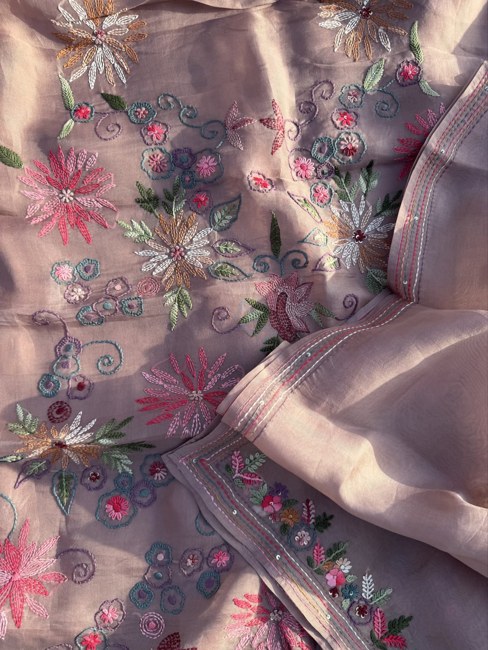 Kantha embroidery premium suit set
