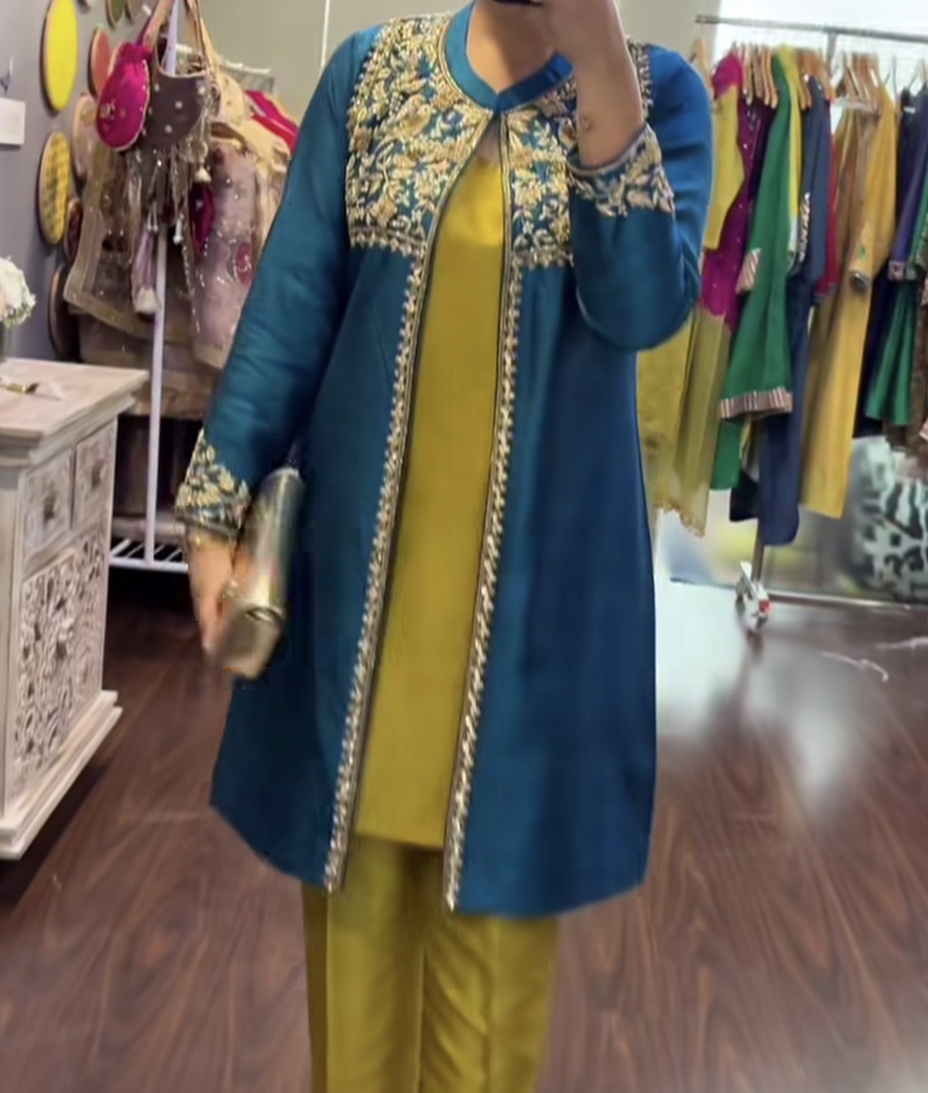Raw silk -Jacket style